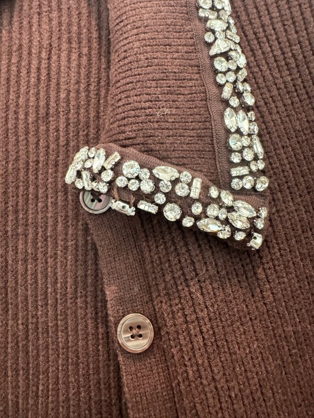 Target Future Collective Women's Embellished Collar Cardigan Sweater - Picture 5 of 5